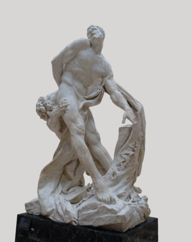 Illustration 1 : Pierre Puget, Milon de Crotone [Marbre], Paris, musée du Louvre, 1676-1689 – photographie de l’auteur. 