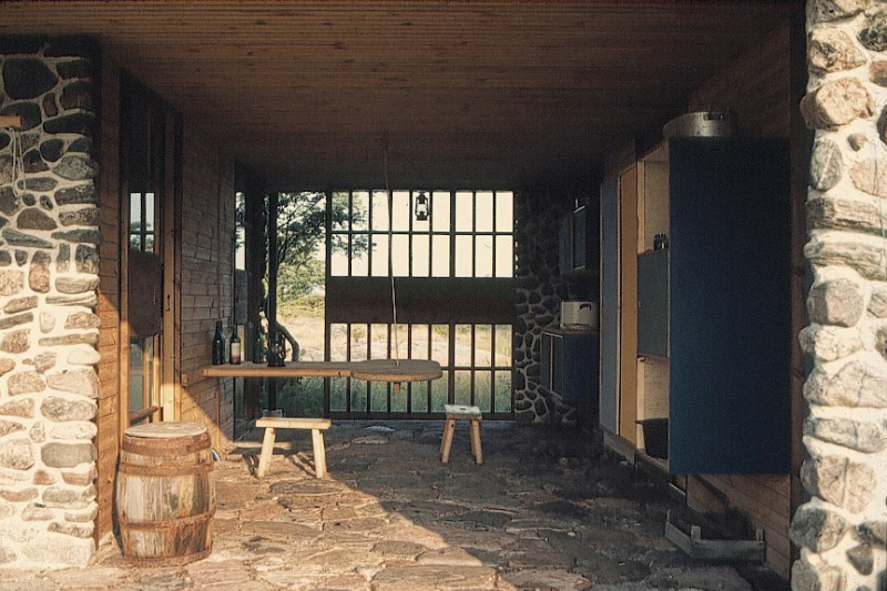 4. Maison de vacances Gullichsen, sur l’île de Vänö (Finlande), par J. Pallasmaa, 1972. (crédit photo : Patrick Degommier)